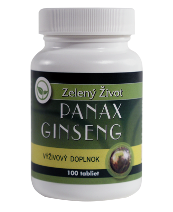 Zelený život Panax ginseng - ženšen 100tabliet 