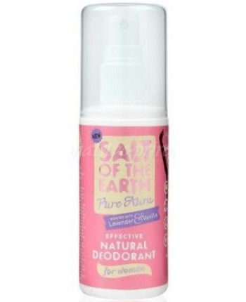 Salt of the Earth deodorant PURE AURA - levandula, vanilka, sprej 100ml
