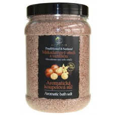 Body Tip Soľ do kúpeľa aromatická - Makadamový orech s vanilkou, 1500g