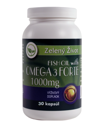 Zelený život Fish oil with Omega-3 Forte 1000mg 30 kapsúl